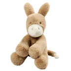 LouLou Plush Donkey - Soft Baby Cuddly Toy - 30 cm - Light Caramel [EN]