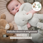 LouLou Plush Elephant - Soft Baby Cuddly Toy - 30 cm - Linden Green [FR]