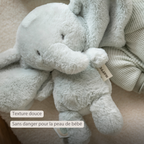 LouLou Plush Elephant - Soft Baby Cuddly Toy - 30 cm - Linden Green [FR]