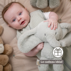 LouLou Plush Elephant - Soft Baby Cuddly Toy - 30 cm - Linden Green [FR]