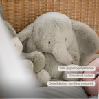 LouLou Plush Elephant - Soft Baby Cuddly Toy - 30 cm - Linden Green [NL]