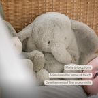 LouLou Plush Elephant - Soft Baby Cuddly Toy - 30 cm - Linden Green [EN]