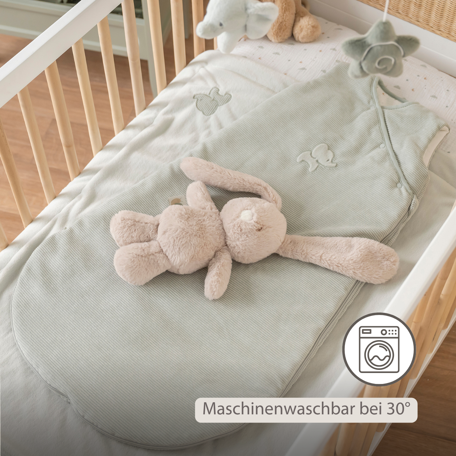 LouLou Plush Rabbit - Soft Baby Cuddly Toy - 30 cm - Sand [DE]