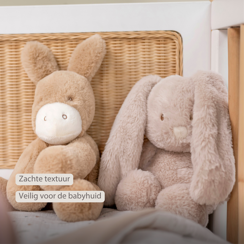 LouLou Plush Rabbit - Soft Baby Cuddly Toy - 30 cm - Sand [NL]