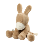 LouLou Plush Donkey - Soft Baby Cuddly Toy - 60 cm - Light Caramel [ES]