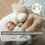 LouLou Plush Donkey - Soft Baby Cuddly Toy - 60 cm - Light Caramel [ES]