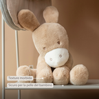 LouLou Plush Donkey - Soft Baby Cuddly Toy - 60 cm - Light Caramel [IT]