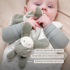 LouLou Mini Comforter Donkey - Baby Blanket
 - 25 cm - Linden Green [ES]