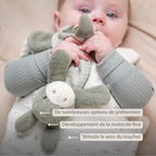 LouLou Mini Comforter Donkey - Baby Blanket
 - 25 cm - Linden Green [FR]
