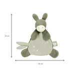 LouLou Mini Comforter Donkey - Baby Blanket
 - 25 cm - Linden Green [NL]