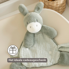 LouLou Mini Comforter Donkey - Baby Blanket
 - 25 cm - Linden Green [NL]