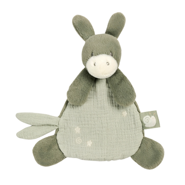 LouLou Mini DouDou Burro - DouDou para Bebé - 25 cm - Verde Tilo