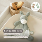 LouLou Mini Comforter Donkey - Baby Blanket
 - 25 cm - Linden Green [EN]