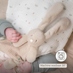 LouLou Mini Comforter Rabbit - Baby Blanket - 25 cm - Sand [NL]