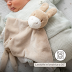 LouLou Comforter Donkey - Baby Blanket - 28 x 28 cm - Light Caramel [IT]