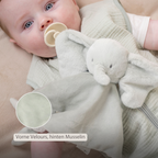 LouLou Comforter Elephant - Baby Blanket - 28 x 28 cm - Linden Green [DE]