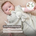 LouLou Comforter Elephant - Baby Blanket - 28 x 28 cm - Linden Green [NL]
