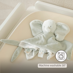 LouLou Comforter Elephant - Baby Blanket - 28 x 28 cm - Linden Green [EN]
