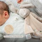 LouLou Comforter Rabbit - Baby Blanket - 28 x 28 cm - Caramel [DE]