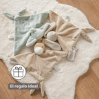 LouLou Comforter Rabbit - Baby Blanket - 28 x 28 cm - Caramel [ES]