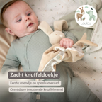 LouLou Comforter Rabbit - Baby Blanket - 28 x 28 cm - Caramel [NL]