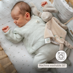 LouLou Comforter Rabbit - Baby Blanket - 28 x 28 cm - Caramel [EN]