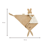 LouLou Maxi Comforter Donkey - Baby Blanket- 60 x 40 cm - Light Caramel [ES]
