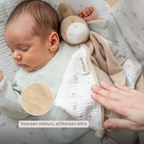 LouLou Maxi Comforter Donkey - Baby Blanket- 60 x 40 cm - Light Caramel [NL]