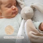 LouLou Maxi Comforter Rabbit - Baby Blanket - 60 x 40 cm - Sand and Ecru [DE]