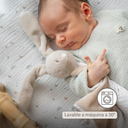 LouLou Maxi Comforter Rabbit - Baby Blanket - 60 x 40 cm - Sand and Ecru [ES]