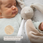 LouLou Maxi Comforter Rabbit - Baby Blanket - 60 x 40 cm - Sand and Ecru [ES]