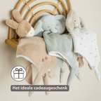 LouLou Maxi Comforter Rabbit - Baby Blanket - 60 x 40 cm - Sand and Ecru [NL]