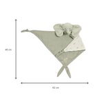 LouLou Maxi Comforter Elephant - Baby Blanket - 60 x 40 cm - Linden Green [DE]