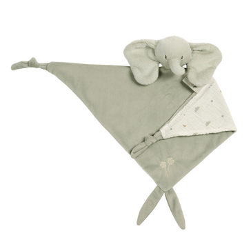 LouLou Maxi DouDou Elefante - DouDou para Bebé - 60 x 40 cm - Verde Tilo