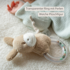 LouLou Rattle Donkey - 15 cm - Light Caramel [DE]