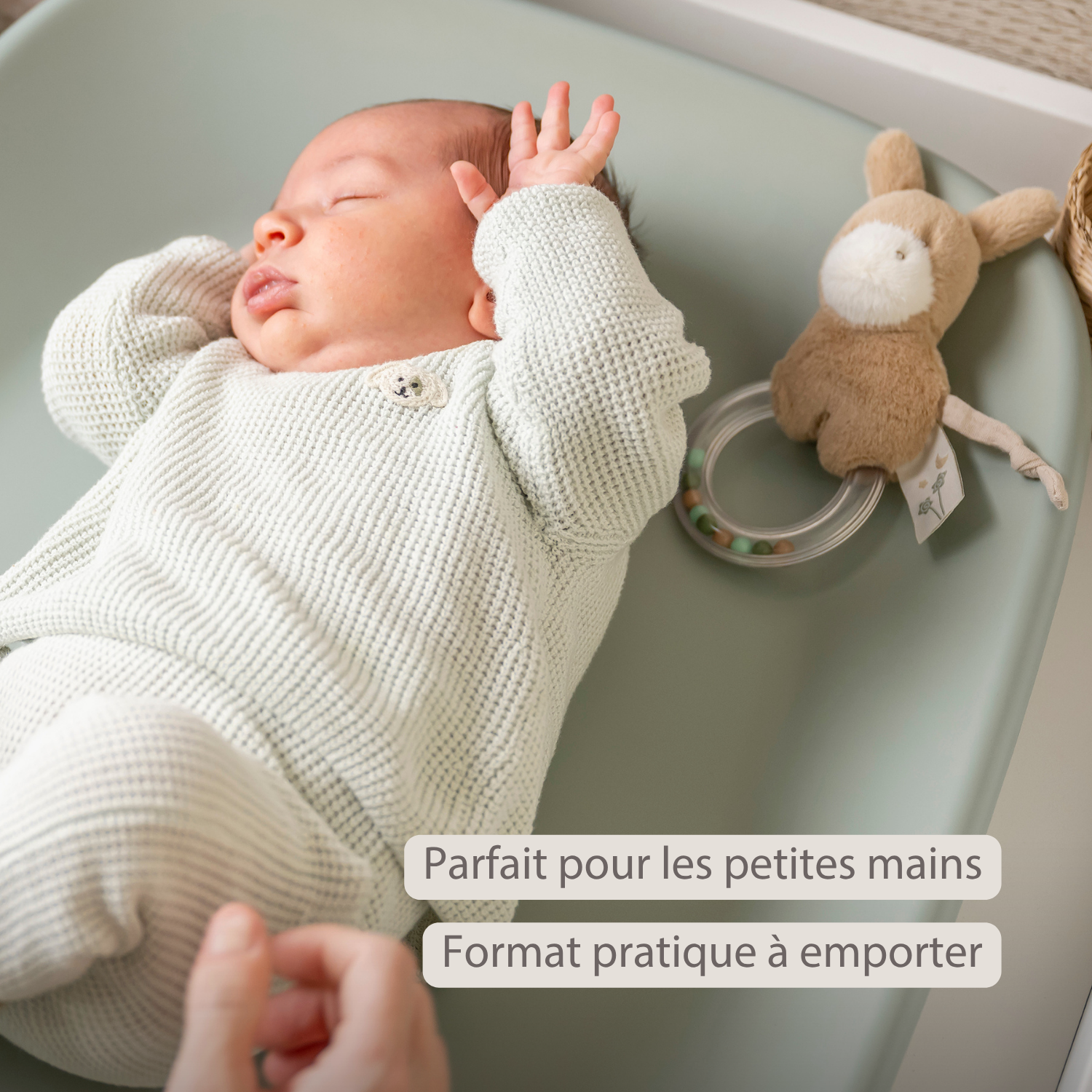 LouLou Rattle Donkey - 15 cm - Light Caramel [FR]
