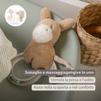 LouLou Rattle Donkey - 15 cm - Light Caramel [IT]