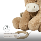 LouLou Musical Plush Donkey - Baby Soft Toy - 30 cm - Light Caramel [DE]