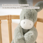 LouLou Musical Plush Donkey  - Baby Soft Toy - 30 cm - Dark Green [DE]
