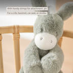LouLou Musical Plush Donkey  - Baby Soft Toy - 30 cm - Dark Green [EN]