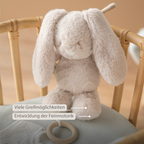 LouLou Musical Plush Rabbit  - Baby Soft Toy - 30 cm - Sand [DE]