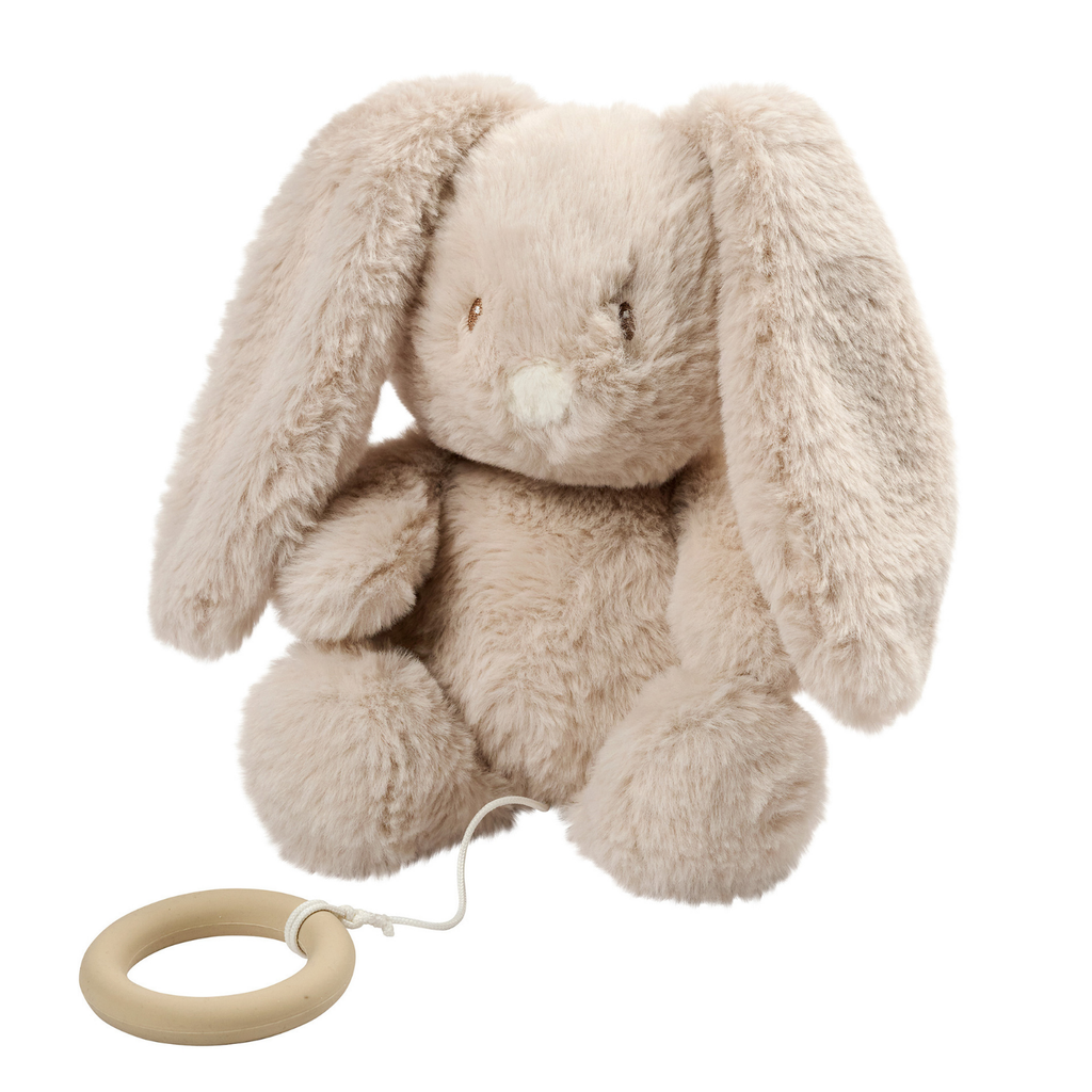 LouLou Musical Plush Rabbit  - Baby Soft Toy - 30 cm - Sand [NL]