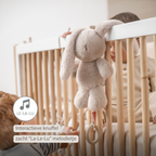 LouLou Musical Plush Rabbit  - Baby Soft Toy - 30 cm - Sand [NL]