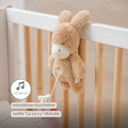 LouLou Mini Musical Plush Donkey - Baby Soft Toy - 20 cm - Light Caramel [DE]