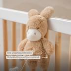LouLou Mini Musical Plush Donkey - Baby Soft Toy - 20 cm - Light Caramel [NL]