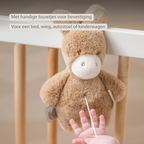 LouLou Mini Musical Plush Donkey - Baby Soft Toy - 20 cm - Light Caramel [NL]