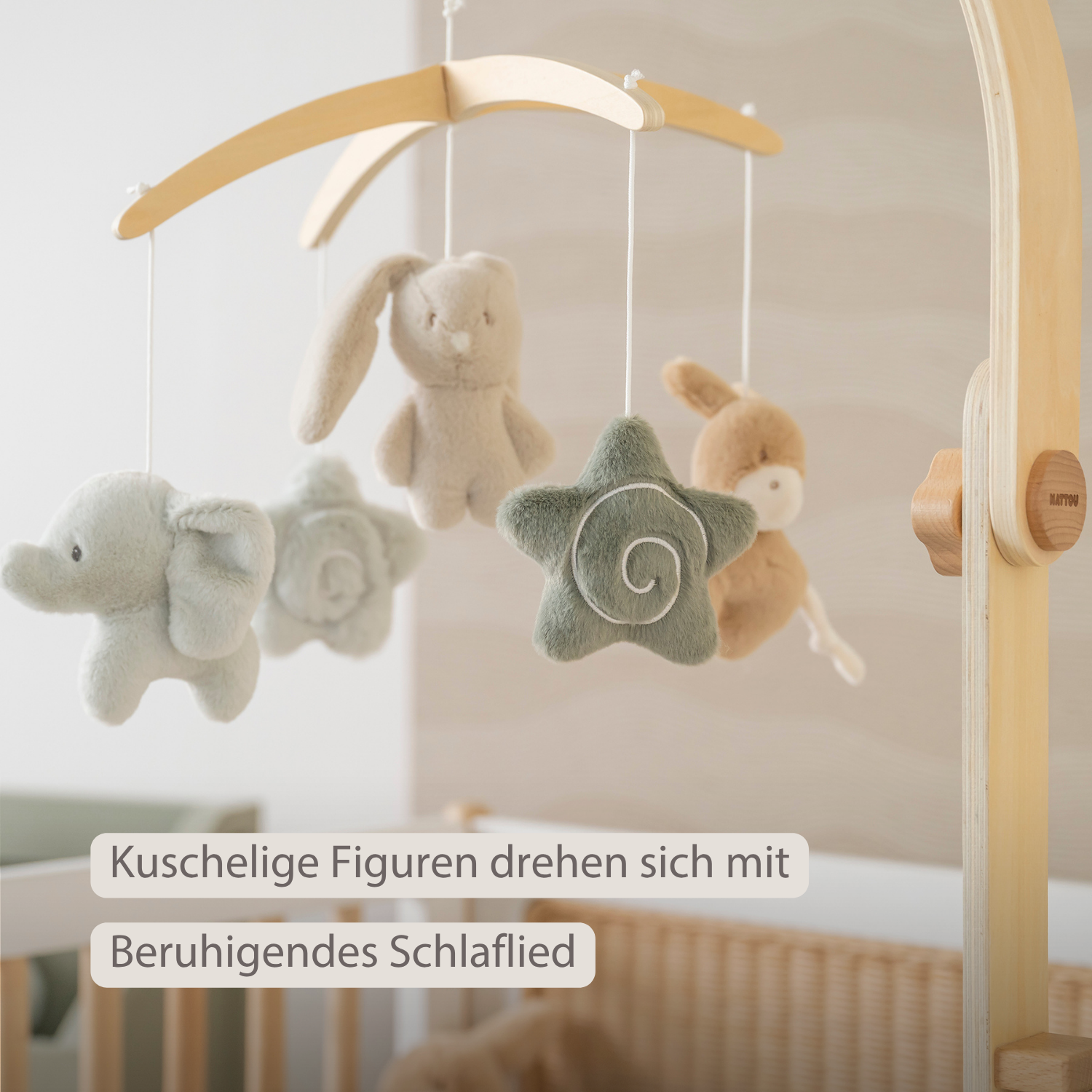 LouLou Musical Mobile - 50 x 40 x 74 cm - Soft Colours [DE]