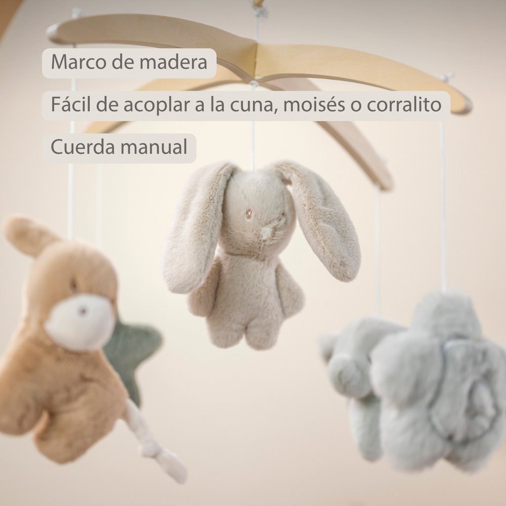 LouLou Musical Mobile - 50 x 40 x 74 cm - Soft Colours [ES]
