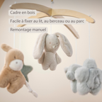 LouLou Musical Mobile - 50 x 40 x 74 cm - Soft Colours [FR]