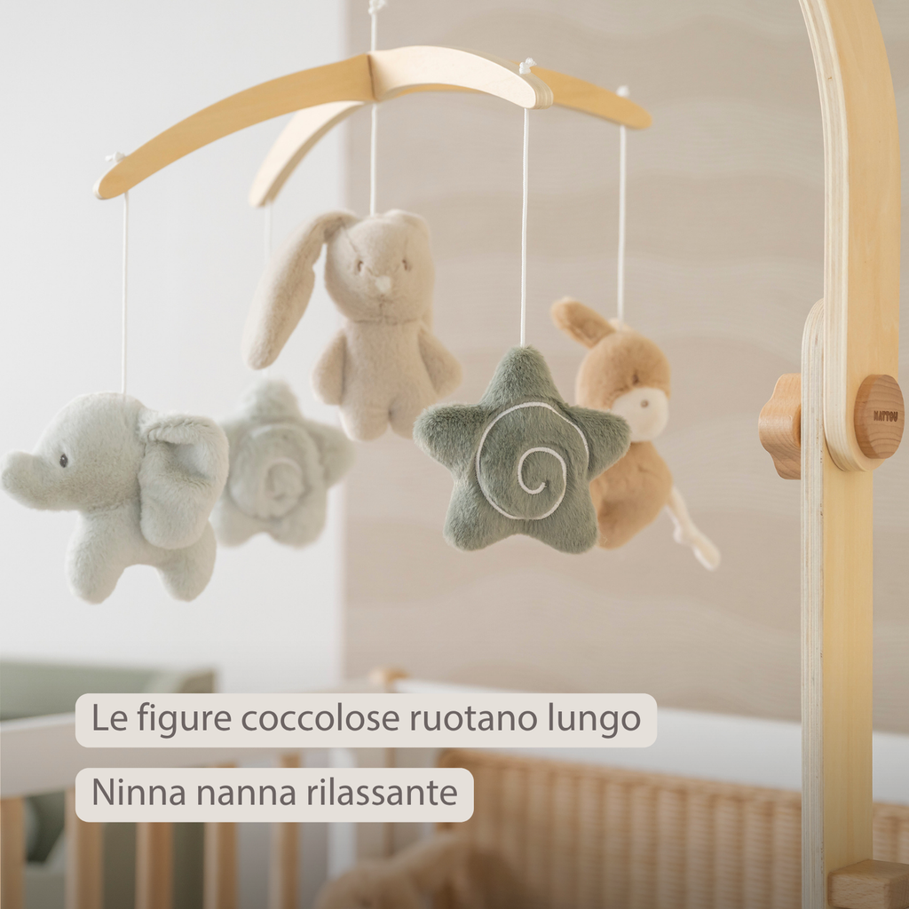 LouLou Musical Mobile - 50 x 40 x 74 cm - Soft Colours [IT]